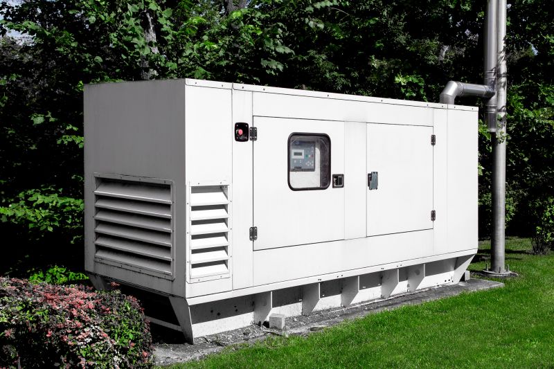 Generator in a Backyard Setting
